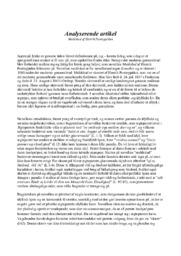 Analyserende artikel | Muldskud af Henrik Pontoppidan