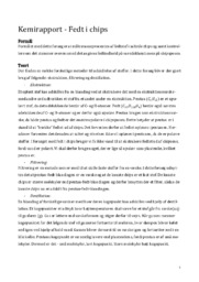 Kemirapport | Fedt i chips