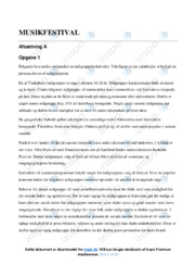 Musikfestival | Målgruppebeskrivelse