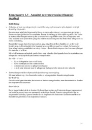 Annuitet og rentesregning (finansiel regning)