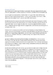 Analyse af Farvel | Jan Sonnergård