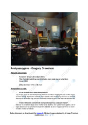 ‘Gregory Crewdson’ | Analyse