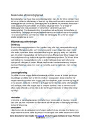 Miljømæssig udfordringer | Biologi | Noter