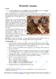 Bromelin i ananas | Forsøg