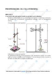 Phosphorsyre og colatitrering | Opgave
