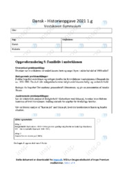 Familieliv i underklassen | DHO