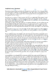‘Sweetness’ | Analytical essay