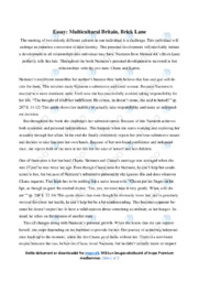 Multicultural Britain, Brick Lane | Analytical essay