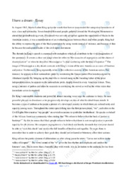 I have a dream | Essay