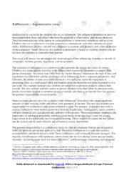 Kidfluencers – Argumentative essay