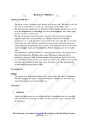 ‘Old boys’ | Analytical essay