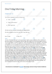 ‘One Friday Morning’ | Analysis