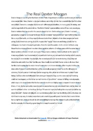 ‘The Real Dexter Morgan’ | Essay