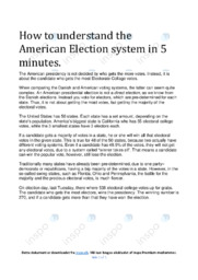 The American Election system | Noter