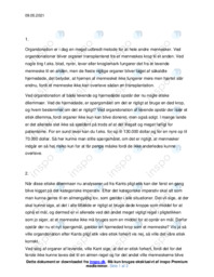 Organdonation | Filosofi