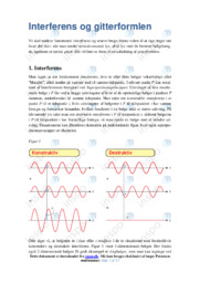 Interferens og gitterformlen | Opgave