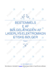 Bølgelængden af laserlys | Fysikrapport