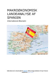 Makroøkonomisk landeanalyse | Spanien