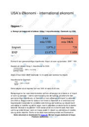 USA’s økonomi | IØ opgave