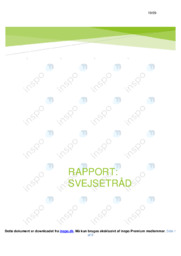 Svejsetråd | Kemirapport