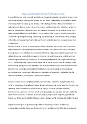 Analyse og fortolkning af ”indvielsen” og ”morgenvandring”