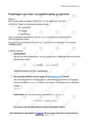 Rentes- og annuitetsregning og regression | Opgave
