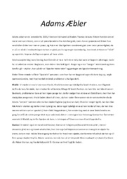 Adams Æbler | Analyse