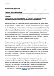 Musikfestival | Afsætning