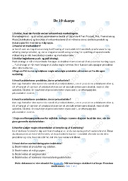 De 10 skarpe | Noter Afsætning Spørgsmål 1-10