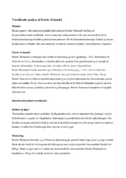 Værdikæde analyse af Perchs Tehandel