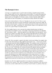 The Dystopia is here | Engelsk