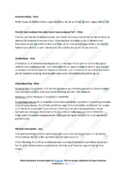 Typer af alkohol | Analyse
