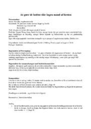 At gøre sit bedste slår ingen mand af hesten