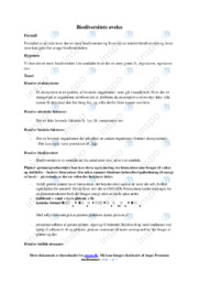 Biodiversitet | Øvelse