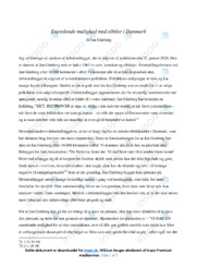 Enestående mulighed med elbiler i Danmark | Analyse