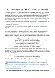 Gudskelov | Analyse | Pede B
