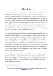 Ondskab | Dansk Essay