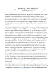 Tessas nytårstale | Analyse