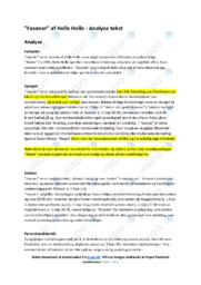 Fasaner | Analyse | Helle Helle