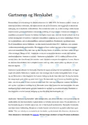 Gartneren og herskabet | Analyse | H.C. Andersen