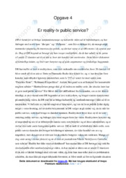 Er reality-tv public service | Analyse | Anders Storgaard