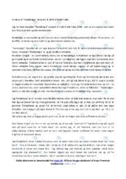 Hedebølge | Analyse | Helle Helle