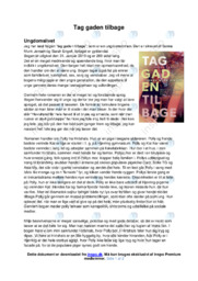 Tag gaden tilbage | Analyse