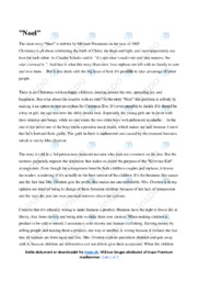 ‘Noel’ | Analysis | Engelsk noter