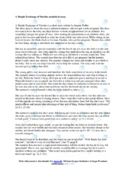 A Simple Exchange of Niceties | Analytical essay