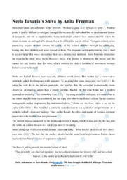 Shiva | Analytical essay