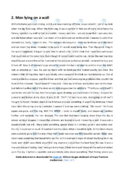 2. Man lying on a wall | Essay