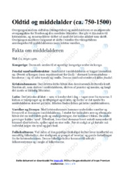 Oldtid og middelalder | Historie Noter