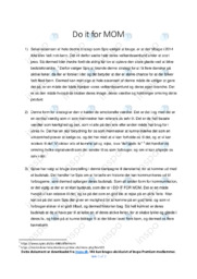 Do it for MOM | Analyse