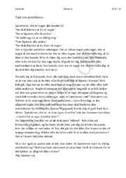 Janteloven | fokus på kommunikationssituationen | Tale